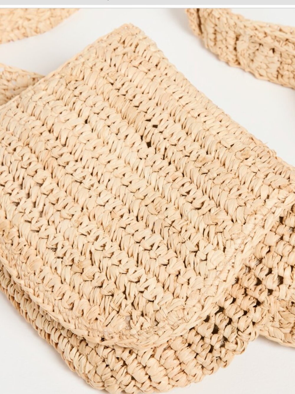 Hat Attack NWOT Woven Straw Crossbody Bag in Natural Yellow - Picture 3 of 5